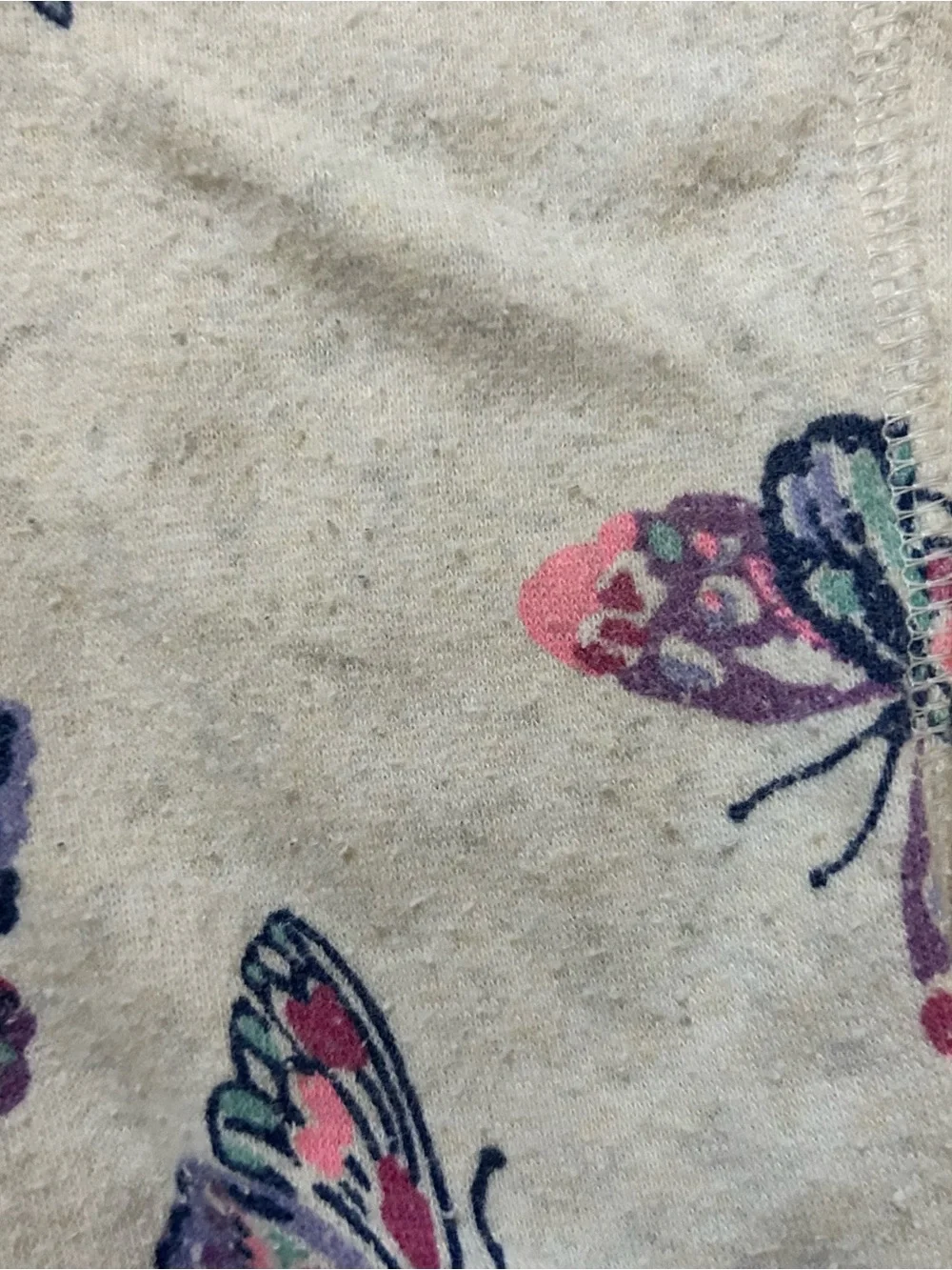 OshKosh B'gosh and Carter’s Cream Butterfly Jogger Set  2T